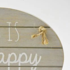 Grey Happy Place Hanging Plaque 9 Grey Happy Place Hanging Plaque -Home Decor Shop 1000107362 alt04