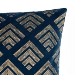 Velvet Geo Foil Cushion Cover -Home Decor Shop 1000157688 alt01