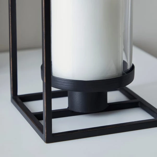 London Black Single Hurricane Candle Holder 3 London Black Single Hurricane Candle Holder - Image 3