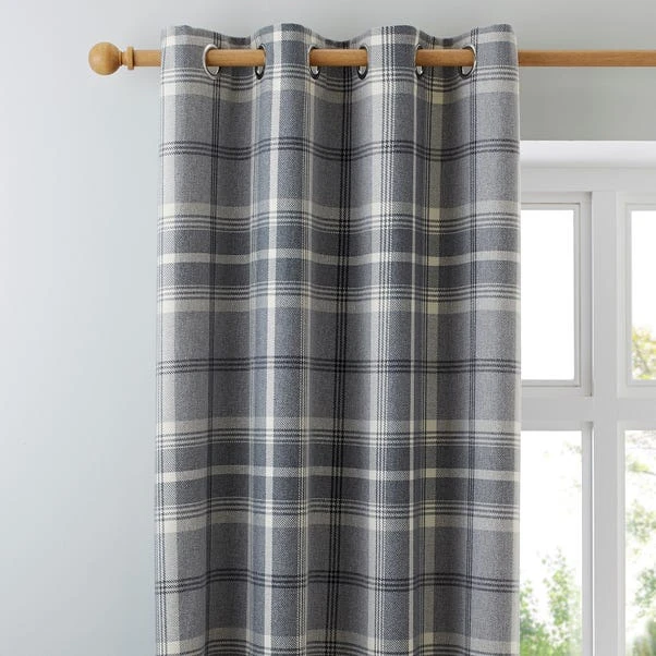 Highland Check Eyelet Curtains 16 Highland Check Eyelet Curtains - Image 16