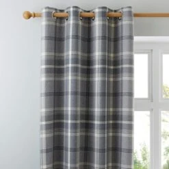 Highland Check Eyelet Curtains 23 Highland Check Eyelet Curtains -Home Decor Shop 30151230