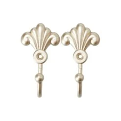 Champagne Pack Of 2 Toulouse Scroll Hooks