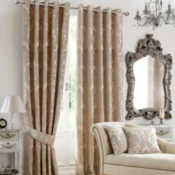 Versailles Eyelet Curtains -Home Decor Shop 30206315 alt01