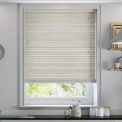 50mm Slats Limed White Venetian Blind 15 50mm Slats Limed White Venetian Blind -Home Decor Shop 30215322