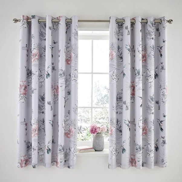 Heavenly Hummingbird Blackout Eyelet Curtains 2 Heavenly Hummingbird Blackout Eyelet Curtains - Image 2