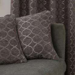 Chenille Ogee Eyelet Curtains -Home Decor Shop 30669009 alt07