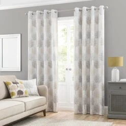 Jacquard Trees Eyelet Curtains -Home Decor Shop 30669029 alt01