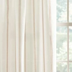 Boucle Stripe Tape Top Single Voile Panel -Home Decor Shop 30672857 alt02