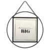 Black Round Hanging Chain Photo Frame