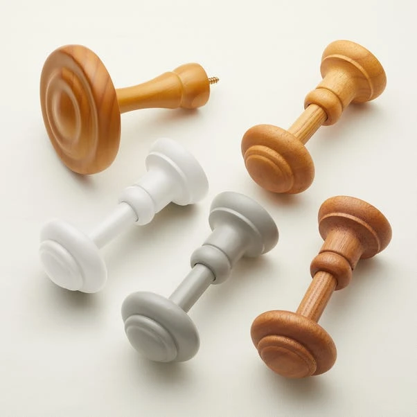 Ashton Wooden Curtain Holdback 2 Ashton Wooden Curtain Holdback - Image 2