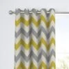 Fusion Chevron Eyelet Curtains