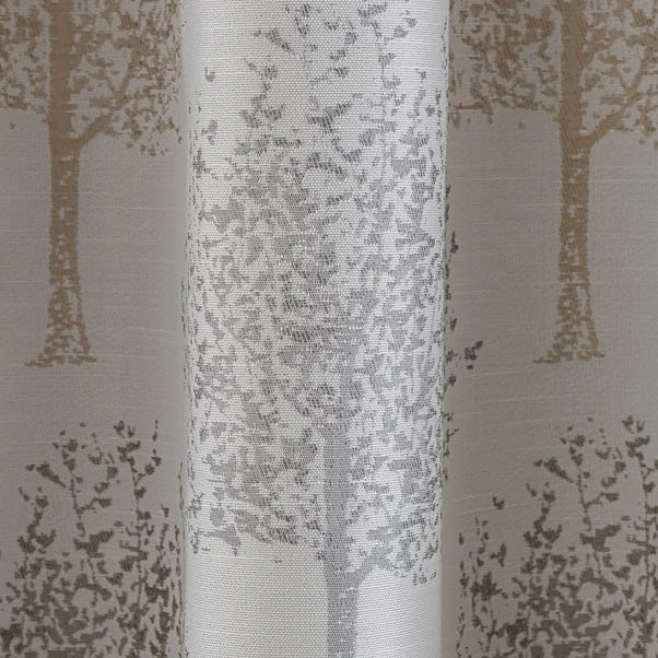 Jacquard Trees Pencil Pleat Curtains 3 Jacquard Trees Pencil Pleat Curtains - Image 3