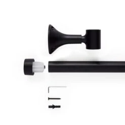 Trinity Metal Eyelet Bay Curtain Pole -Home Decor Shop 30719241 alt01