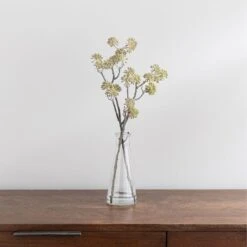 Artificial Autumn Elderberry In Glass Vase -Home Decor Shop 30724506 alt03