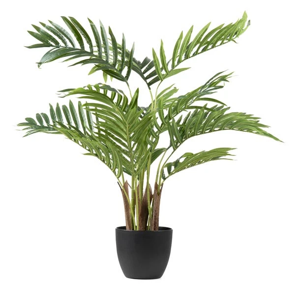 Artificial Real Touch Areca Palm Tree In Black Plant Pot 3 Artificial Real Touch Areca Palm Tree In Black Plant Pot - Image 3