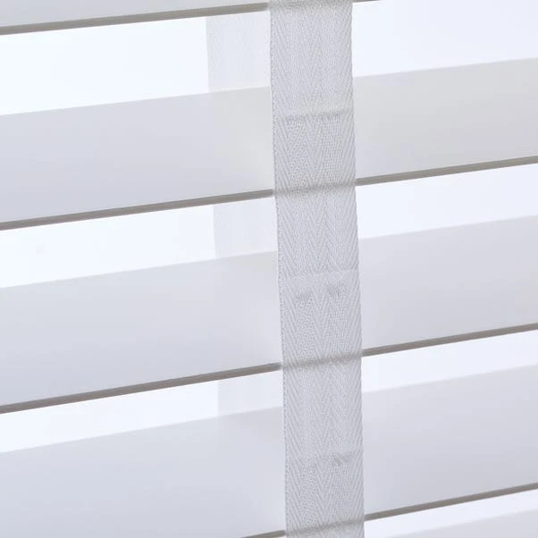 White 63mm Hardwood Venetian Blind 2 White 63mm Hardwood Venetian Blind - Image 2