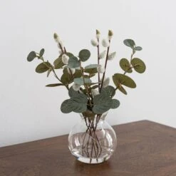 Churchgate Artificial Eucalyptus Pussy Willow Stems -Home Decor Shop 30730246 alt02