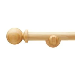 Enzo Fixed Wooden Curtain Pole With Rings 36 Enzo Fixed Wooden Curtain Pole With Rings -Home Decor Shop 30735616 alt01
