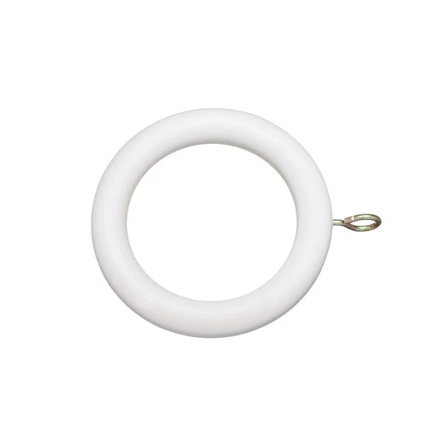 Enzo Fixed Wooden Curtain Pole With Rings 4 Enzo Fixed Wooden Curtain Pole With Rings - Image 4