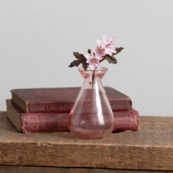Set Of 3 Artificial Pretty Boho Stems In Pink Glass Vases 8 Set Of 3 Artificial Pretty Boho Stems In Pink Glass Vases -Home Decor Shop 30752449 alt03