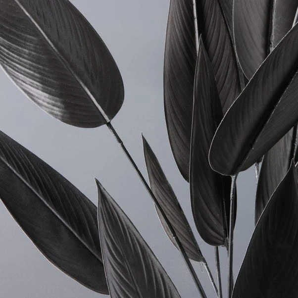 Artificial Black Bird Of Paradise Tree In Black Plant Pot 2 Artificial Black Bird Of Paradise Tree In Black Plant Pot - Image 2