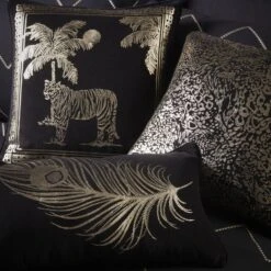 Laurence Llewelyn-Bowen Tiger Tiger Black Cushion 9 Laurence Llewelyn-Bowen Tiger Tiger Black Cushion -Home Decor Shop 30764432 alt04