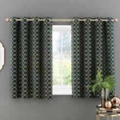 Chenille Ogee Eyelet Curtains -Home Decor Shop 30769412 alt05
