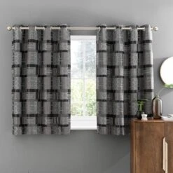 Prague Chenille Eyelet Curtains -Home Decor Shop 30769470 alt05