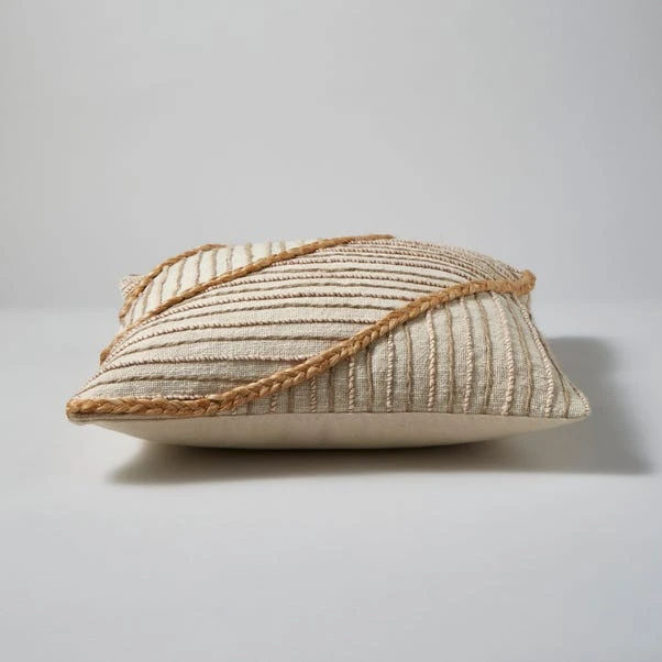 Artisan Jute Abstract Natural Cushion Cover 4 Artisan Jute Abstract Natural Cushion Cover - Image 4