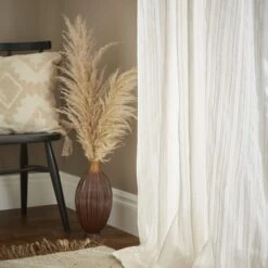 Pineapple Elephant Zofia Broderie Anglaise Slot Top Voile Curtain Panel -Home Decor Shop 30800833 alt03