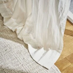 Pineapple Elephant Zofia Broderie Anglaise Slot Top Voile Curtain Panel -Home Decor Shop 30800834 alt06