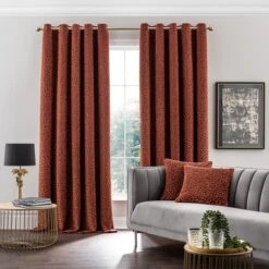 Animal Cut Velvet Eyelet Curtains 29 Animal Cut Velvet Eyelet Curtains -Home Decor Shop 30808491 alt01