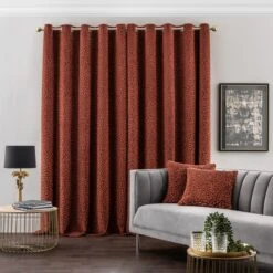 Animal Cut Velvet Eyelet Curtains 32 Animal Cut Velvet Eyelet Curtains -Home Decor Shop 30808491 alt04