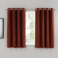 Animal Cut Velvet Eyelet Curtains 33 Animal Cut Velvet Eyelet Curtains -Home Decor Shop 30808491 alt05