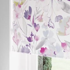 Watercolour Floral Pink Blackout Roller Blind 31 Watercolour Floral Pink Blackout Roller Blind -Home Decor Shop 30810338 alt04