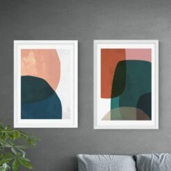 Set Of 2 East End Prints Contrast Prints -Home Decor Shop 30820620