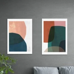 Set Of 2 East End Prints Contrast Prints -Home Decor Shop 30820621