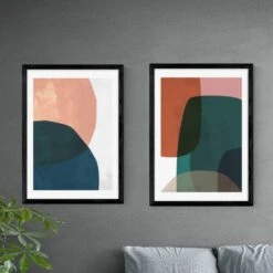 Set Of 2 East End Prints Contrast Prints -Home Decor Shop 30822966