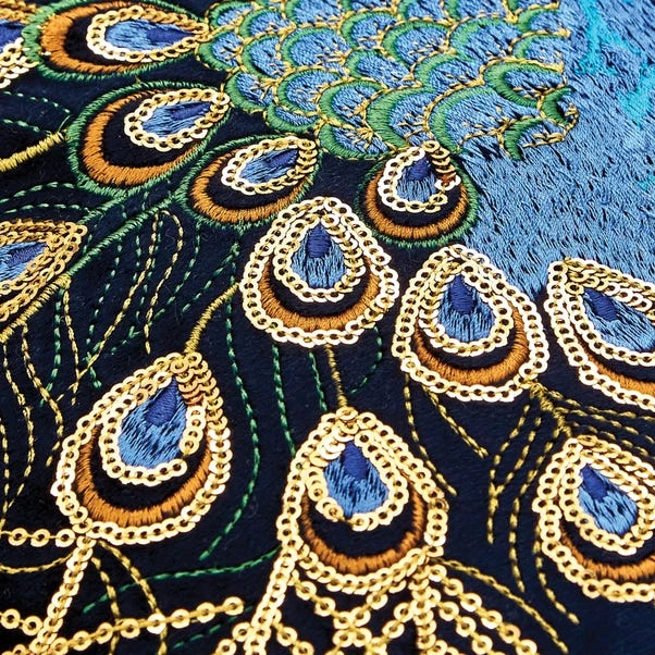 Peacock Teal Cushion Cover 3 Peacock Teal Cushion Cover - Image 3