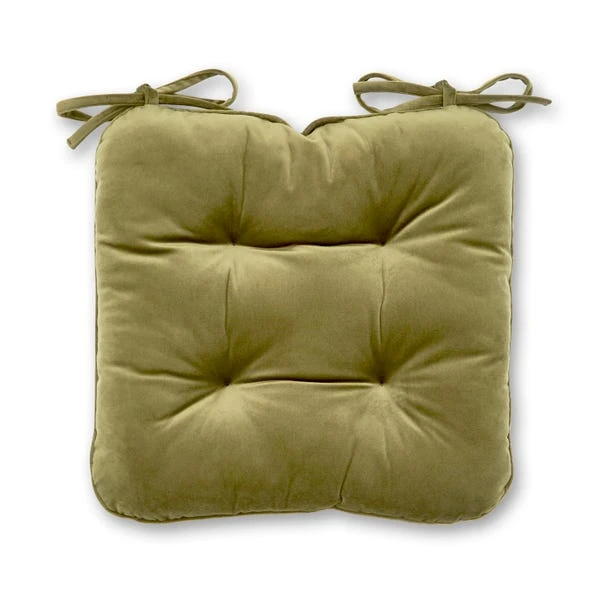 Velour Seat Pad Olive 2 Velour Seat Pad Olive - Image 2