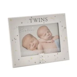 Bambino Resin Twins Photo Frame