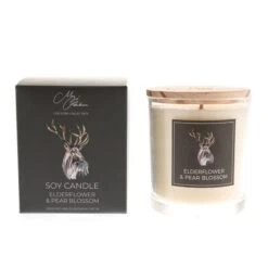 Meg Hawkins Elderflower & Pear Blossom Stag Candle