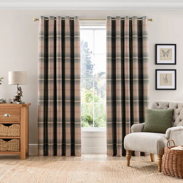 Highland Check Eyelet Curtains 19 Highland Check Eyelet Curtains - Image 19