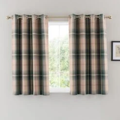 Highland Check Eyelet Curtains 26 Highland Check Eyelet Curtains -Home Decor Shop 30839559 alt03