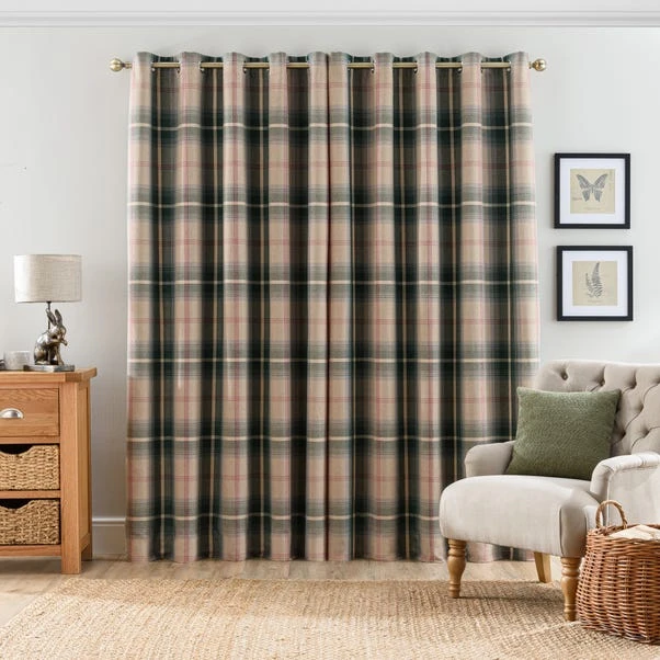 Highland Check Eyelet Curtains 9 Highland Check Eyelet Curtains - Image 9