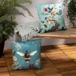 Wylder Nature Midnight Garden Birds Outdoor Cushion -Home Decor Shop 30844945 alt03