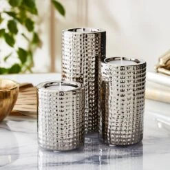 Set Of 3 Dimpled Tealight Holders 13 Set Of 3 Dimpled Tealight Holders -Home Decor Shop 30851426 alt01