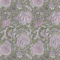 Woodblock Floral Blackout Roman Blind 26 Woodblock Floral Blackout Roman Blind -Home Decor Shop 30855066 alt01