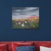 The Art Group Sunset Over Wildflowers Canvas