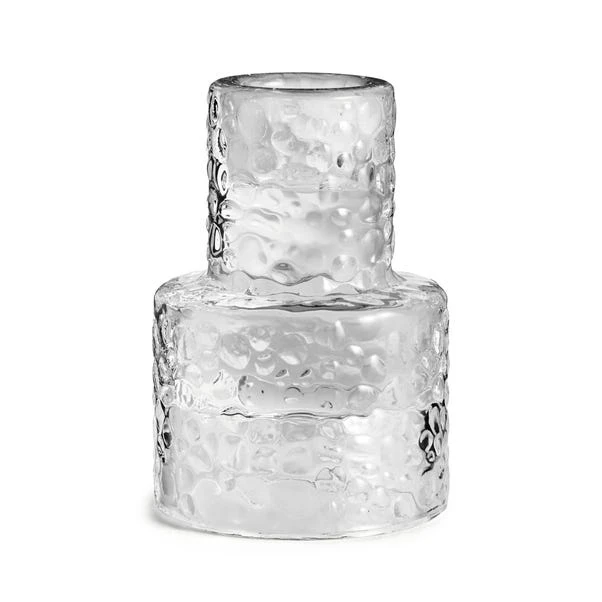 Mottled Glass Candlestick Holder 4 Mottled Glass Candlestick Holder - Image 4